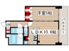 エスティメゾン錦糸町Ⅱ 1LDKの間取り