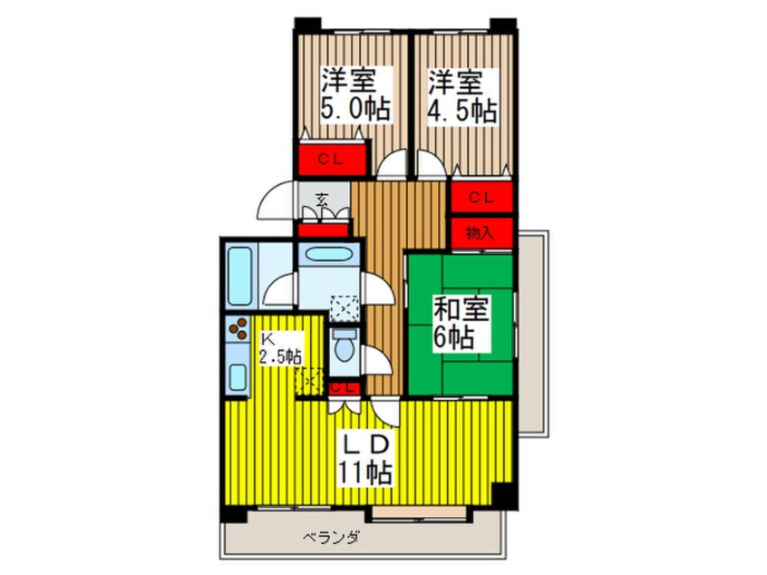 間取図 カーサグラン西川口