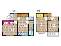 衣笠栄町2丁目貸家の間取図