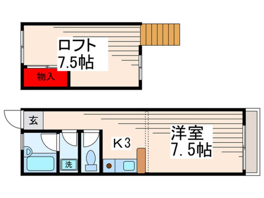 間取図 月光荘