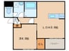 タウンコート飯田橋 1LDKの間取り
