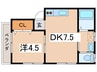 シ－サイドツ－ 1DKの間取り