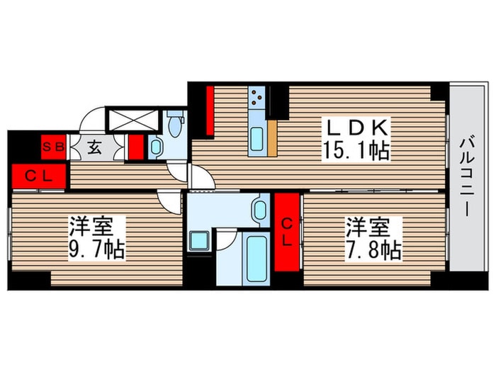 間取り図 T´s garden北柏　２号棟