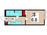 きぃちゃんハイム 1Kの間取り