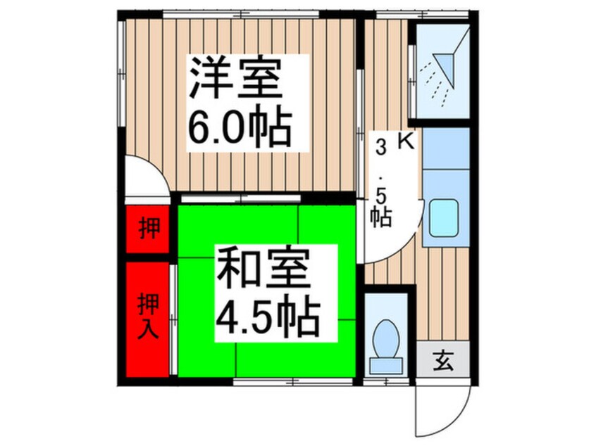 間取図 第２弥生荘