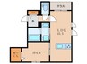 パセオプレジール 1LDKの間取り