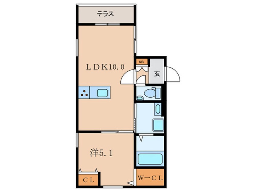間取図 パセオプレジール