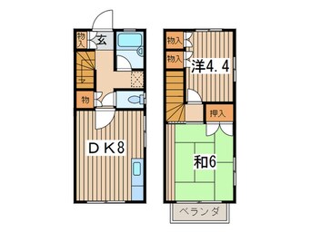 間取図 メゾネットみなみD