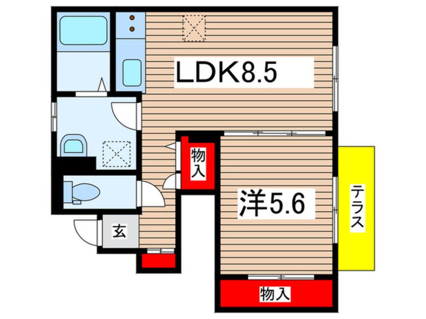 間取図 エクセルコート都Ｄ