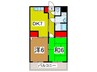 サツキハイム９３ 2DKの間取り