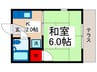 メゾンブランシェ 1Kの間取り