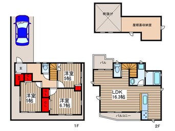 間取図 関町東1丁目戸建