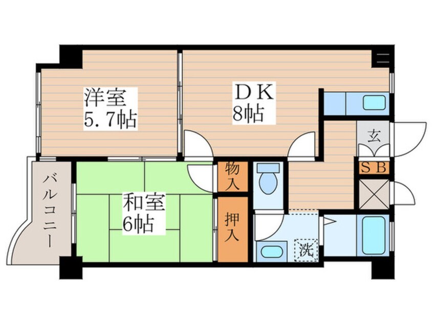 間取図 グリーンシティ上水