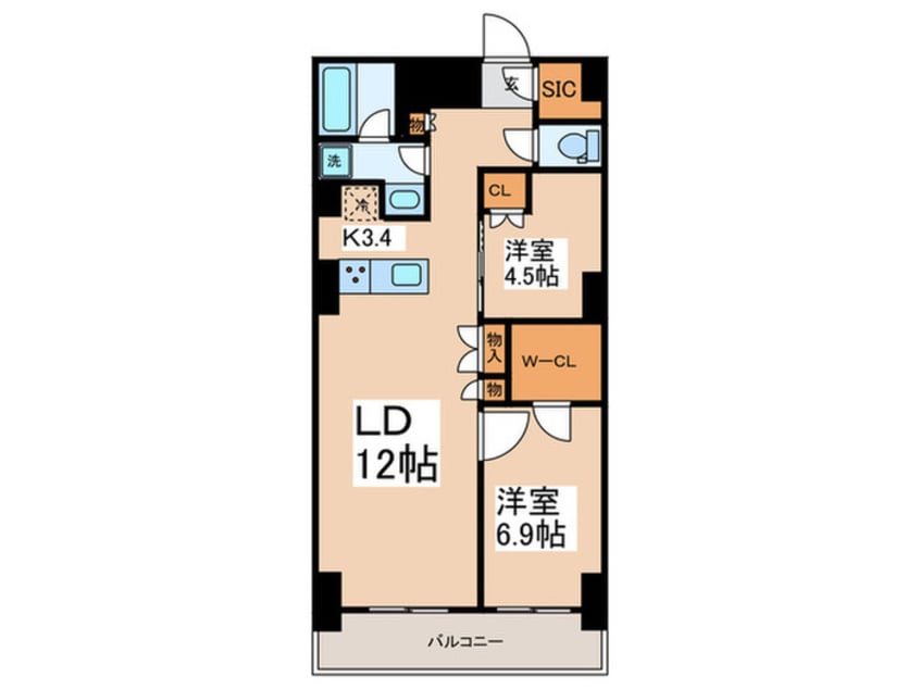 間取図 フロンティアレジデンス錦糸公園