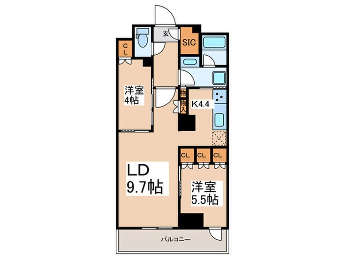 間取り図 フロンティアレジデンス錦糸公園