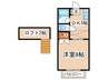 プリヴェ　Ｍ 1DKの間取り