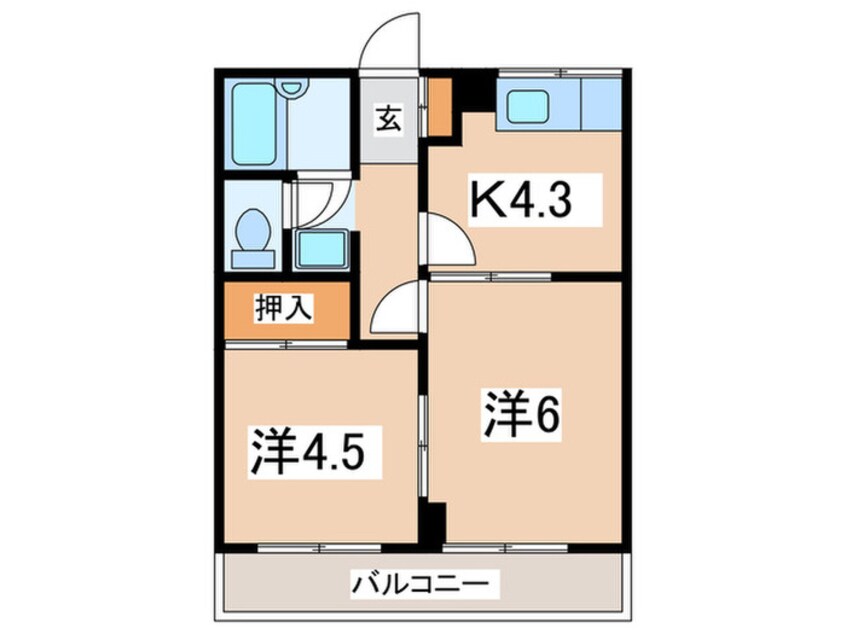 間取図 サンモール相模