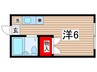 ラフォーレ 1Rの間取り