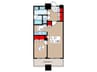 THE TOKYO TOWERS MID TOWER(11F 1LDKの間取り