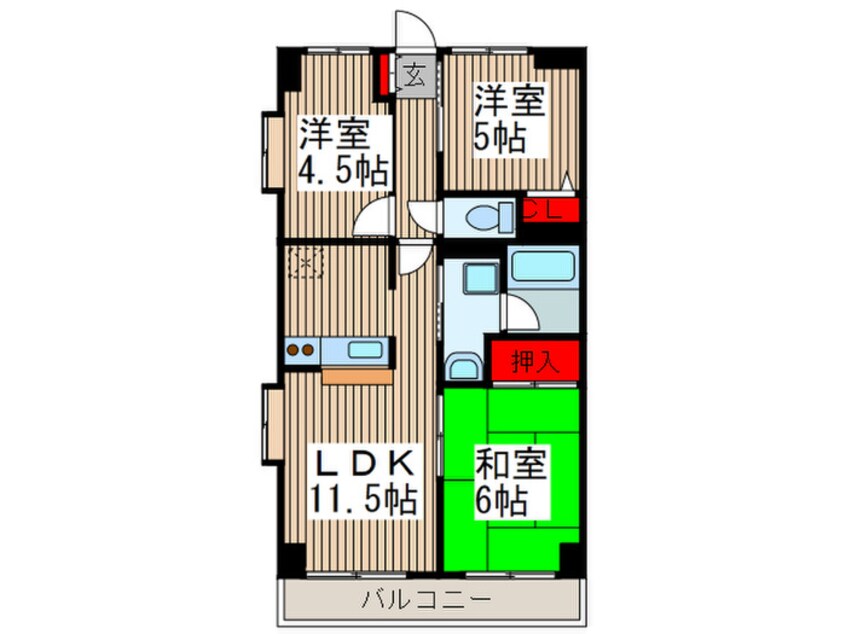 間取図 ファ－ストシティ大宮