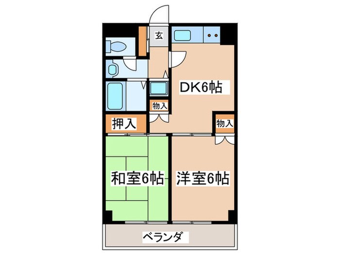 間取り図 サンハイムタチバナC