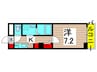 クレストコート綾瀬 1Kの間取り