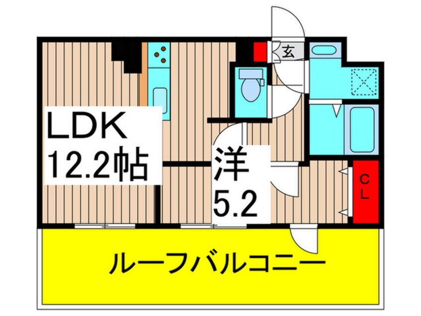 間取図 クレストコート綾瀬