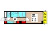 クレストコート綾瀬 1Kの間取り