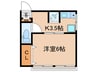 佐藤アパ－ト 1Kの間取り