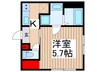 仮）足立区千住龍田町新築工事 1Kの間取り