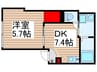 仮）足立区千住龍田町新築工事 1DKの間取り