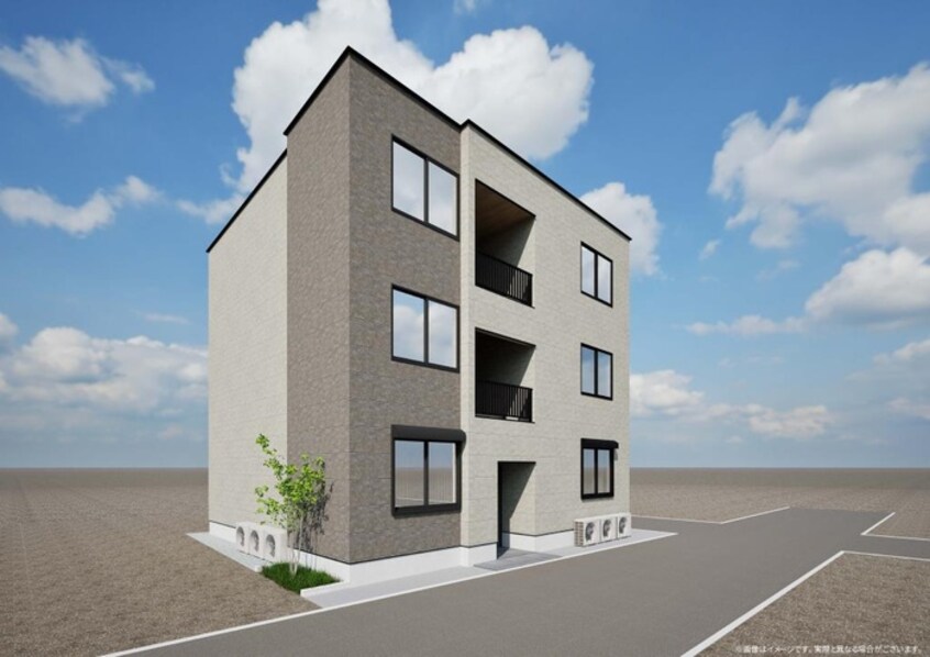 完成模型 仮）足立区千住龍田町新築工事