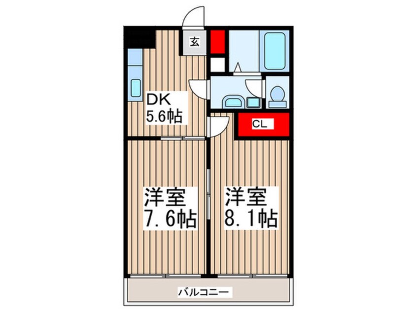 間取図 アンプルール　フレア