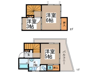 間取図 松島2丁目貸家
