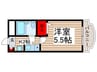 メゾンYOU&YOU 1Kの間取り