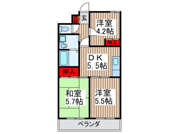 間取り図 ホワイトパレス大宮