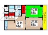 新宿グリーンハイツ 2DKの間取り