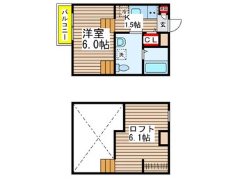 間取図 Ｐｒｉｍｏ検見川