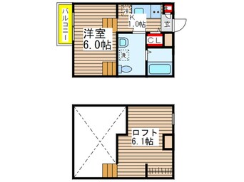 間取図 Ｐｒｉｍｏ検見川