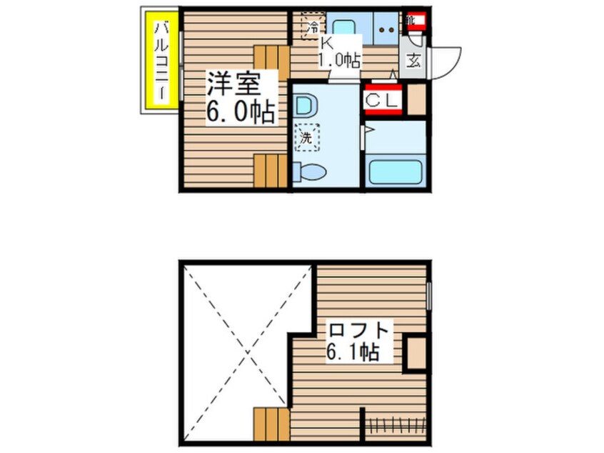 間取図 Ｐｒｉｍｏ検見川