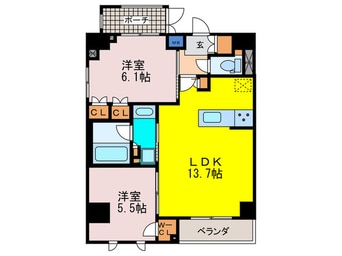間取図 ディームス駒込