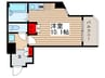 コモ－ド寺山 1Rの間取り