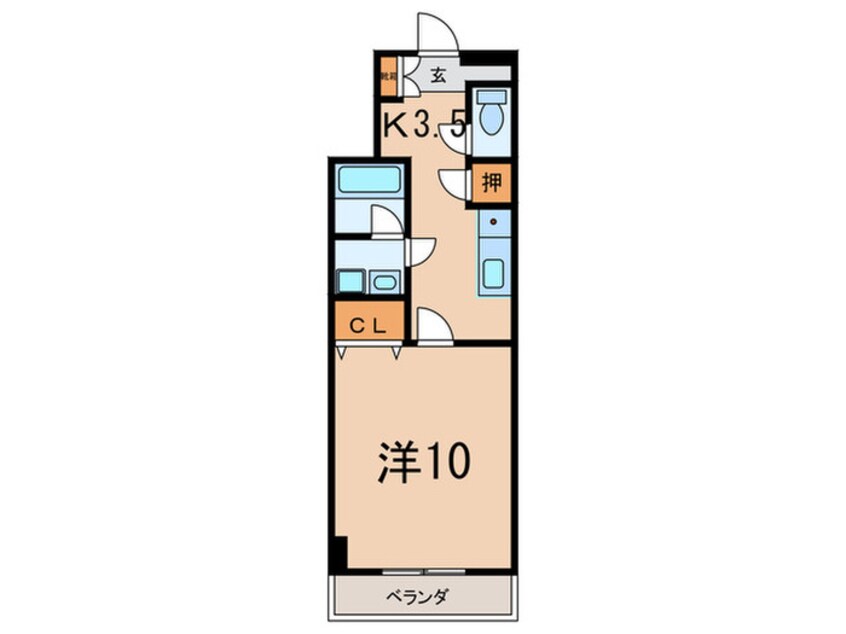 間取図 ビュ－ラ－風久保３