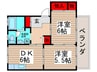Ｉｌｌ　ｂｅ．Ｓ 2DKの間取り