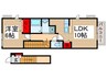 プレ・パルク 1LDKの間取り