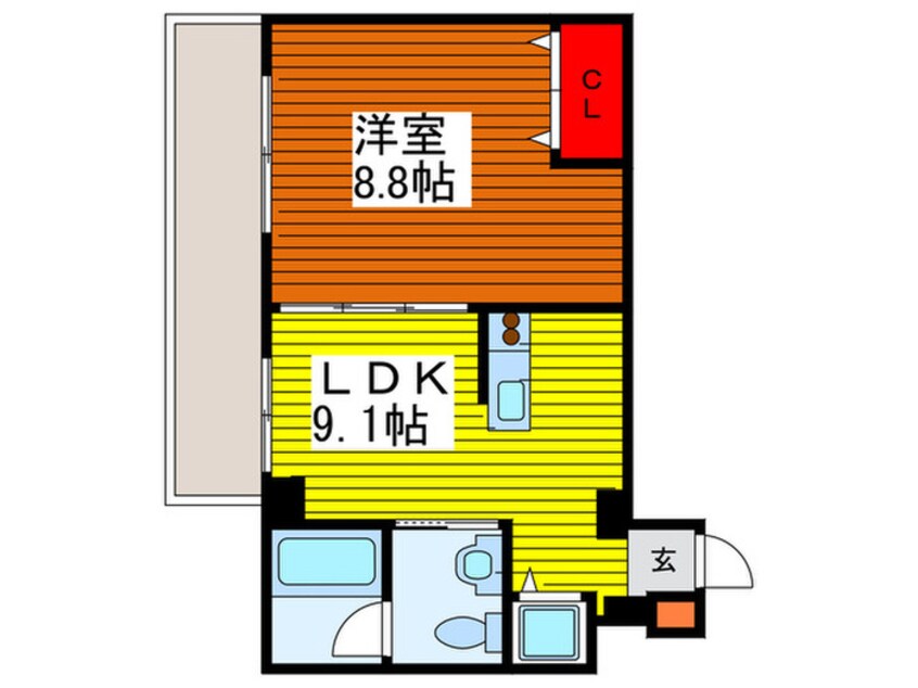 間取図 サクレクール