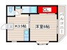 田代マンション 1Kの間取り