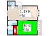 田代マンション 1LDKの間取り