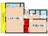 サニ－ハイツ土方 1LDKの間取り