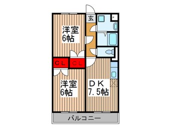 間取図 アンプルールフェールK2